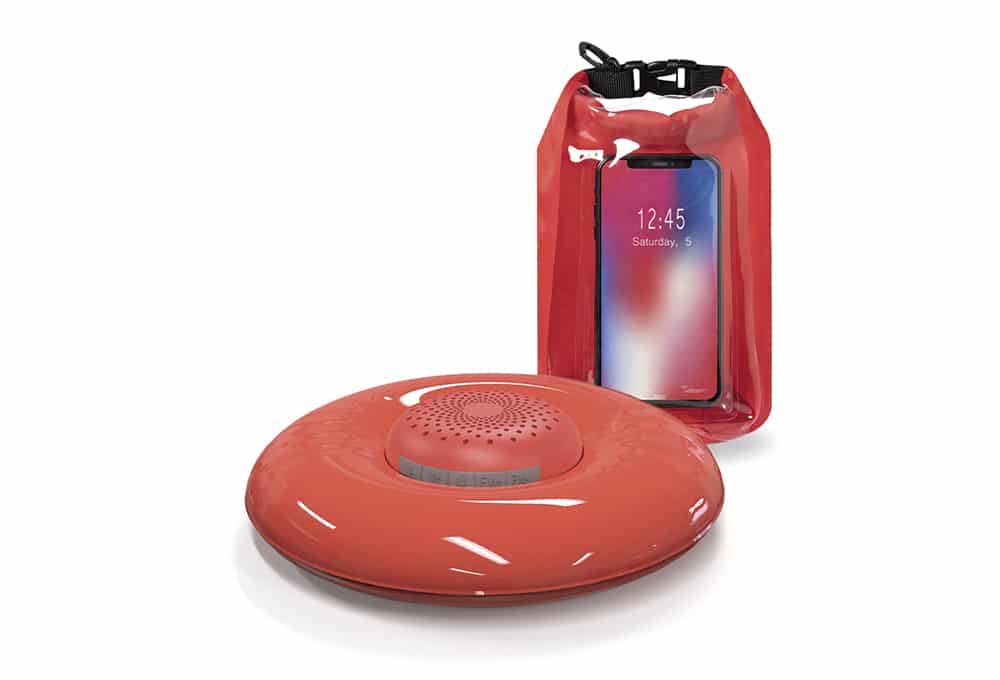 Set Altavoz Acuático con Flotador y Bolsa Estanca 01